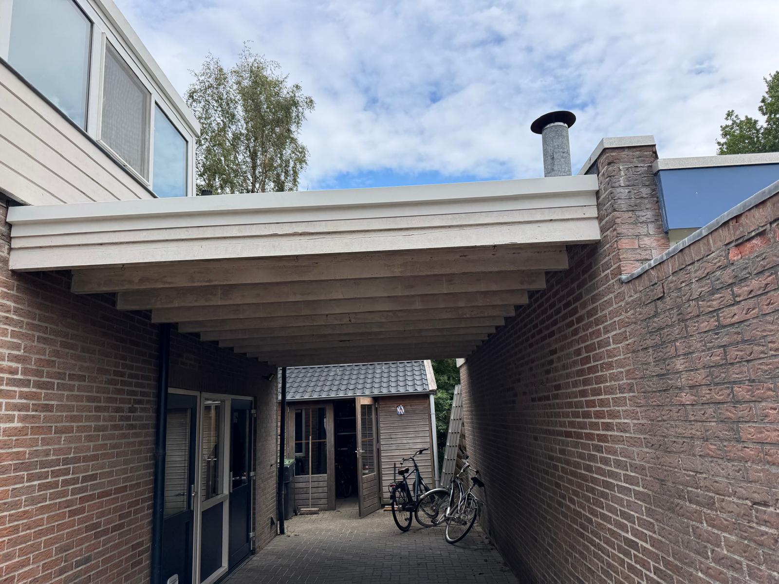 Carport van voor